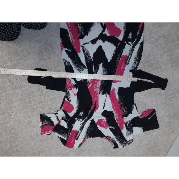 Vijo Couture Women Black, Pink,‎ White  Casual Dress  Sz L Neckline in the back - Picture 6 of 9